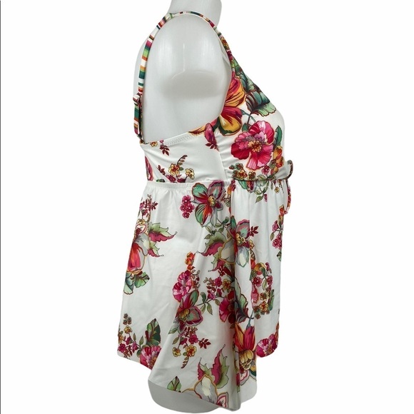 Becca Floral Tankini Swimsuit Top - Picture 6 of 13